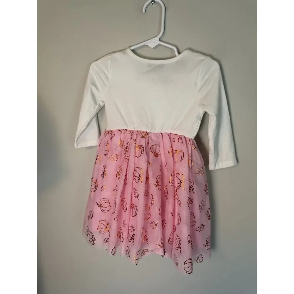 Zunie Girls Halloween Pumpkin Tutu Tulle Dress Sz 2 NWT